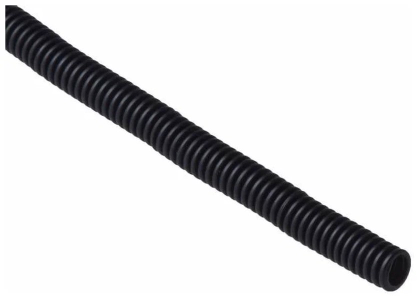 Гофрированная труба Ruvinil ПНД d16мм легкая с протяжкой черный упаковка 20м 2160120