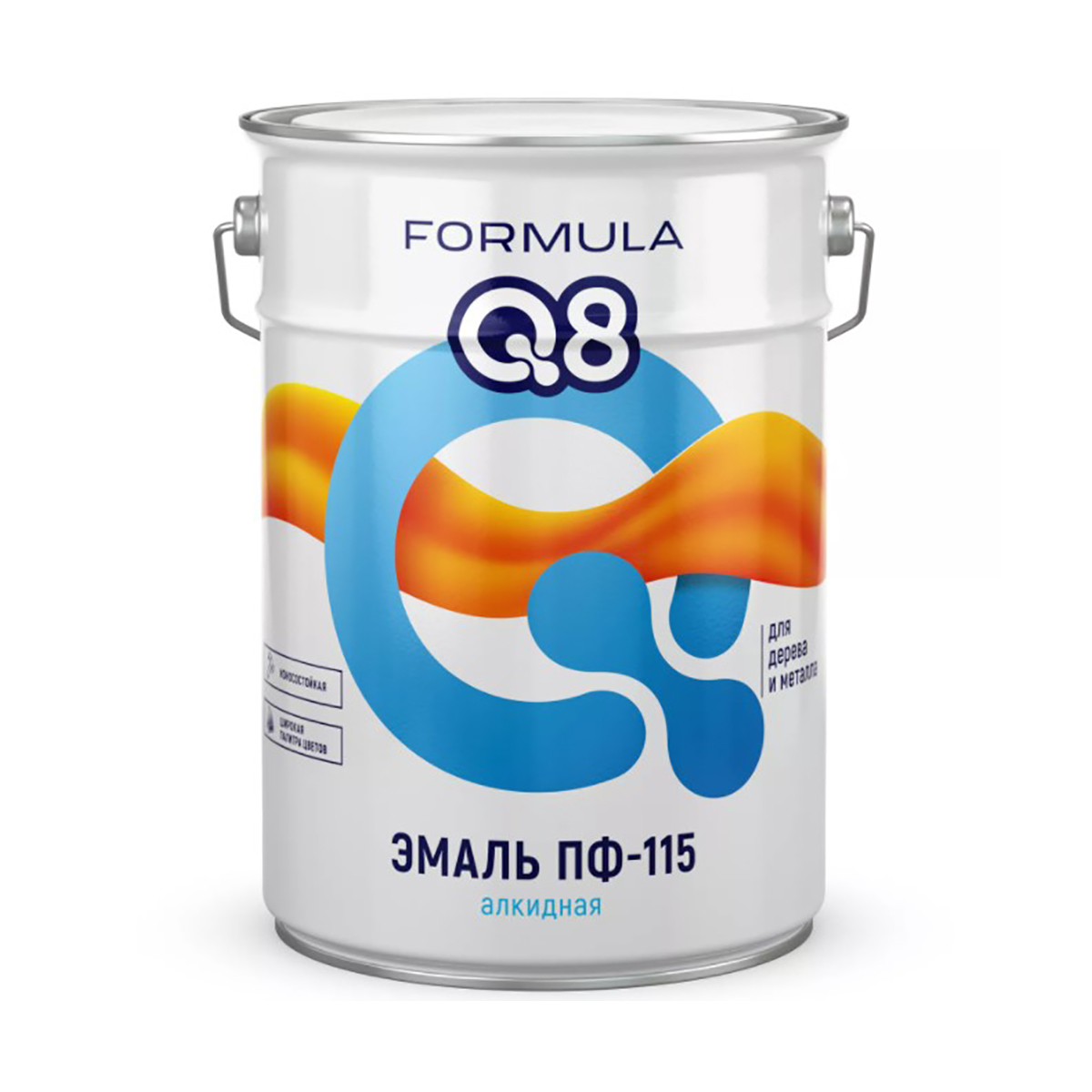 Эмаль ПФ-115 алкидная Formula Q8, глянцевая, 20 кг, красная