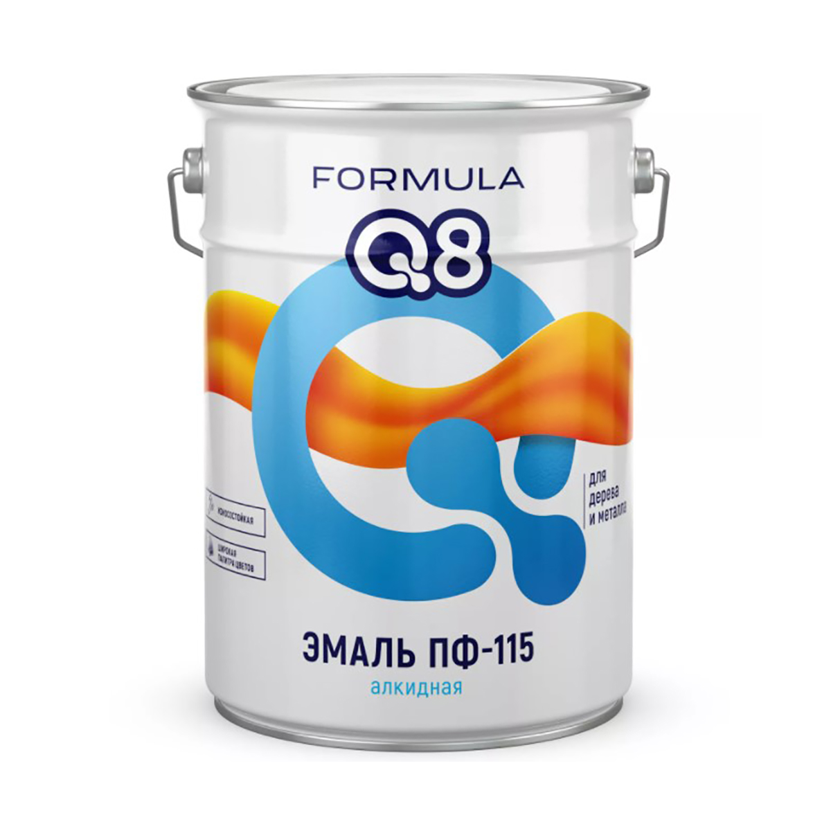 Эмаль ПФ-115 алкидная Formula Q8, глянцевая, 20 кг, белая