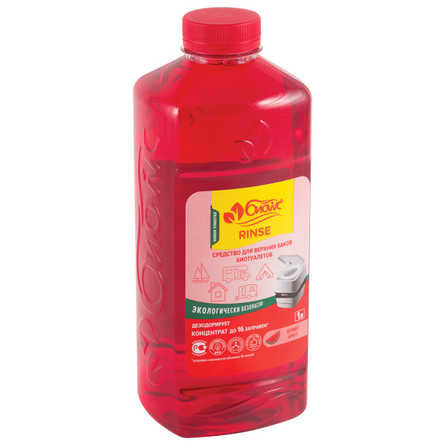 

Средство дезодорирующее для смыва в туалетах БИОwc RINSE,1л-Л, RINSE