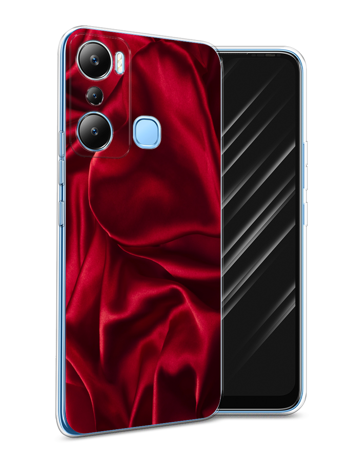 

Чехол Awog на Infinix HOT 20i "Текстура красный шелк", 3102950-3