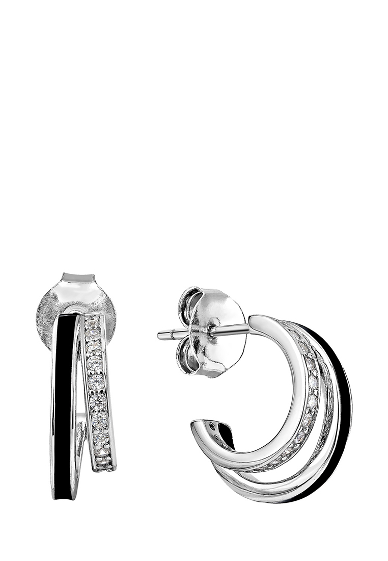 

Серьги из серебра с фианитом/эмалью Kari Jewelry СЛ-876Л, СЛ-876Л