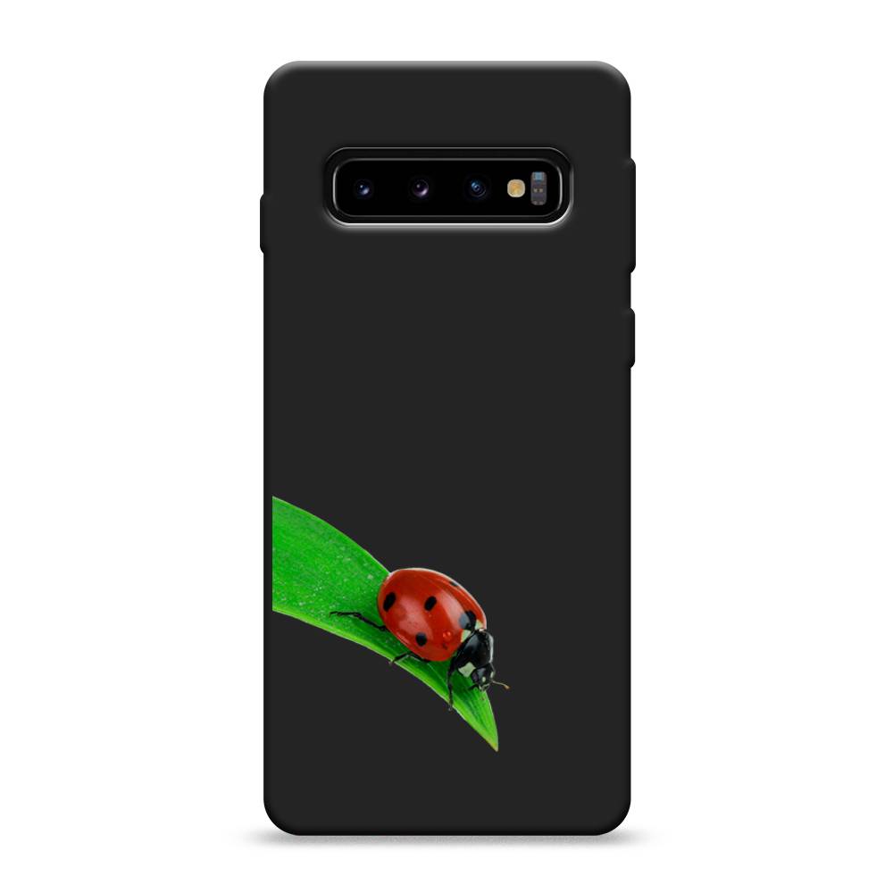 фото Матовый силиконовый чехол "на счастье" на samsung galaxy s10 awog