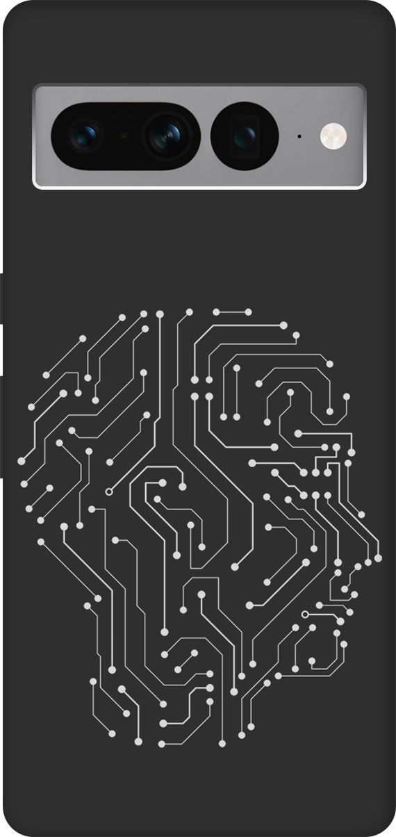 

Чехол на Google Pixel 7 Pro с 3D принтом "Mindmap" черный, Черный;белый, 159188