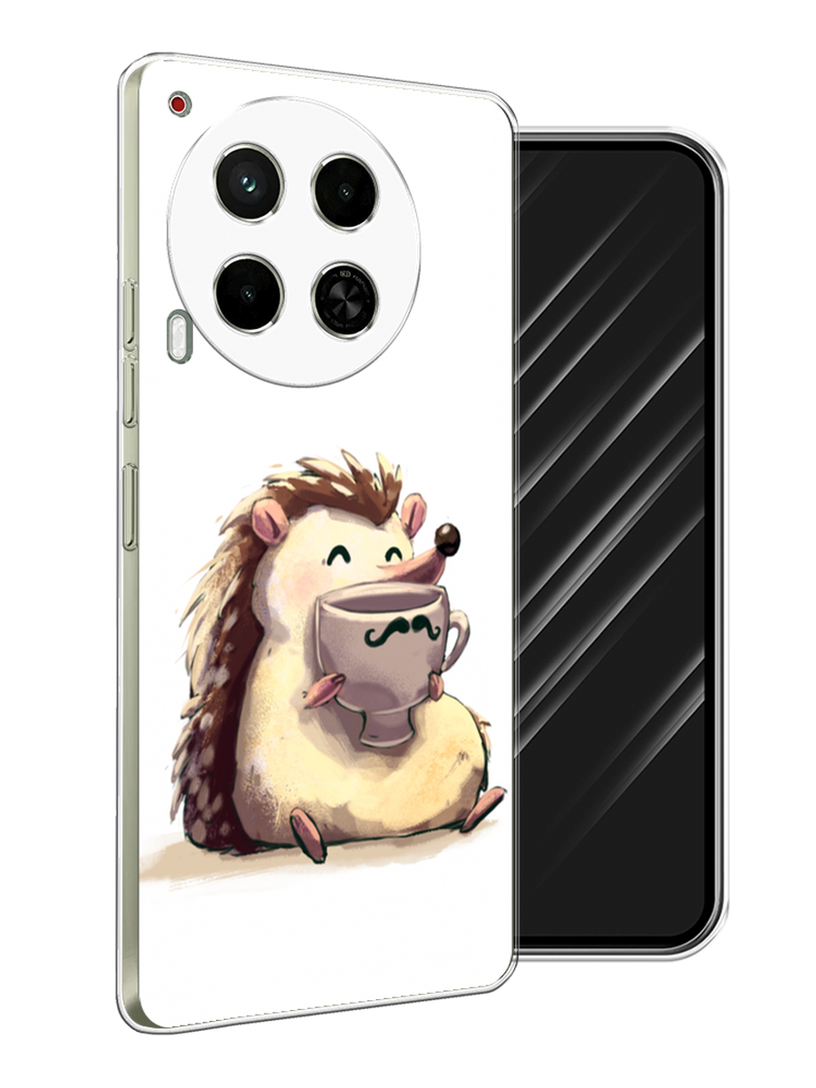 

Чехол Awog на Tecno Camon 30 5G "Еж кофеман", Белый;коричневый;бежевый, 305550-1