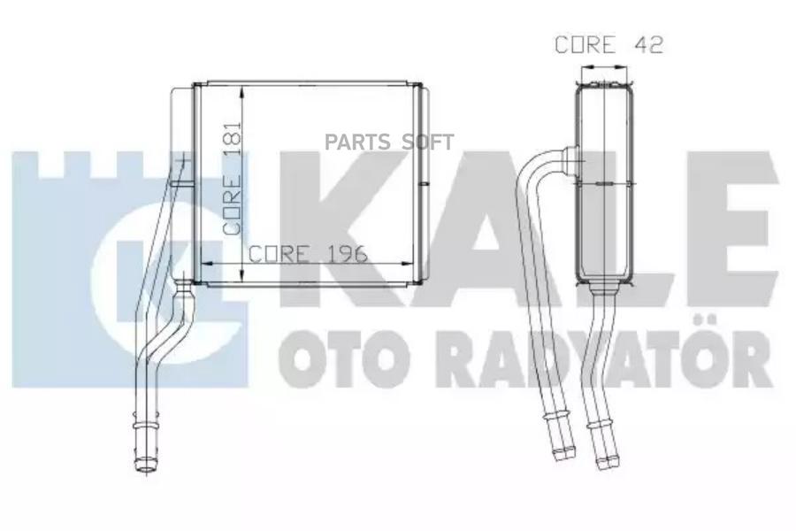 Радиатор отопителя Ford Focus/Focus Turnier/Transit Connect 98>13 KALE 177400 100038108305