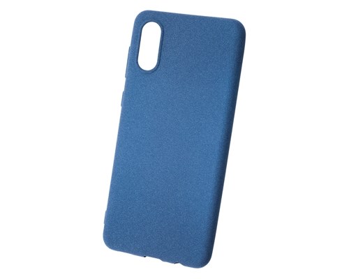 фото Чехол newlevel fluff tpu hard blue для samsung galaxy a02