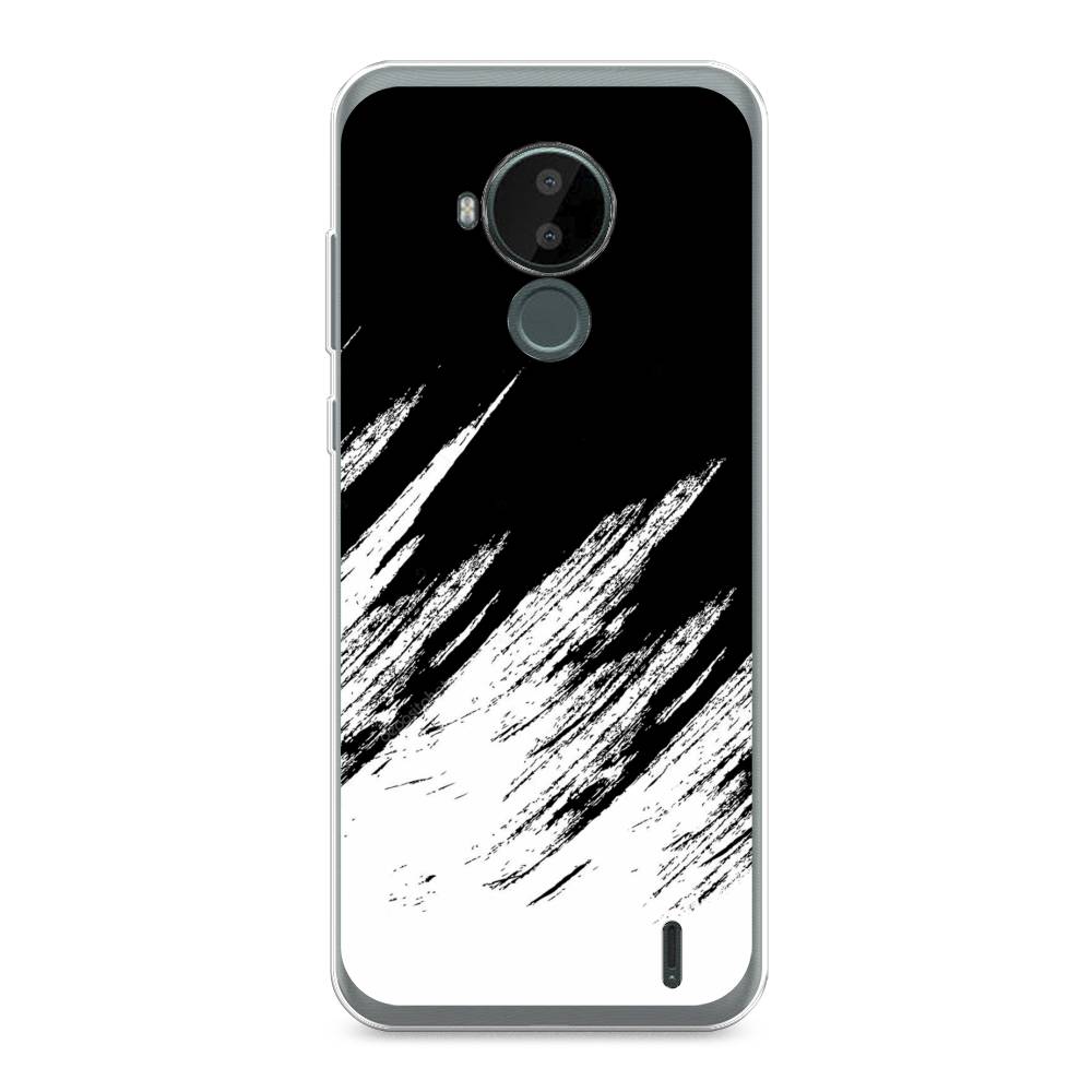 фото Чехол awog "черно белые брызги" для nokia c30