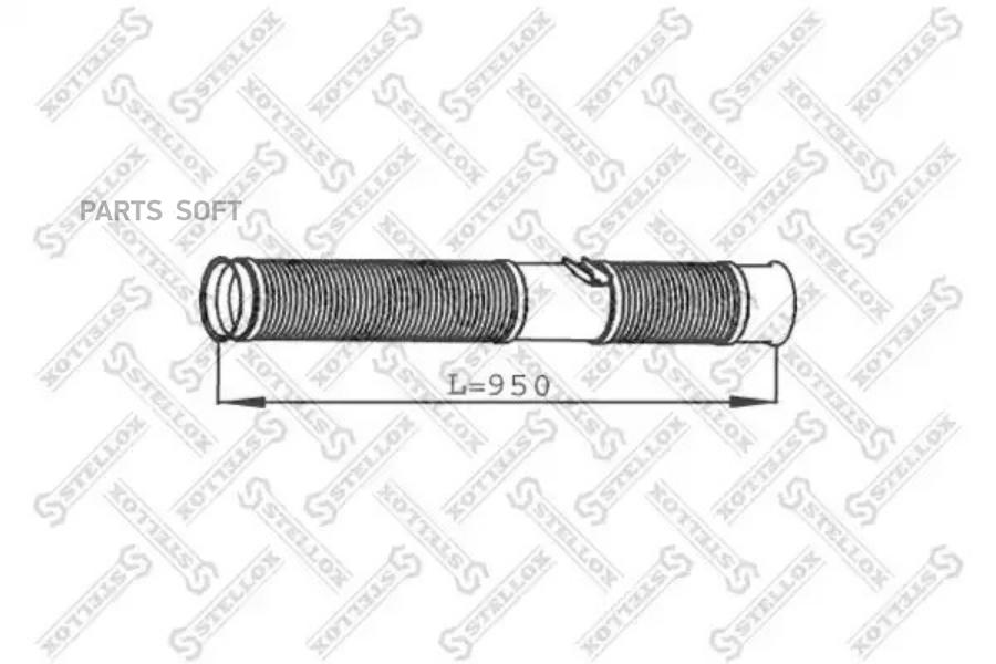 

82-01654-SX_сетка глушителя передняя L=950 d=114Scania P/R-SeriesDC9/11/12