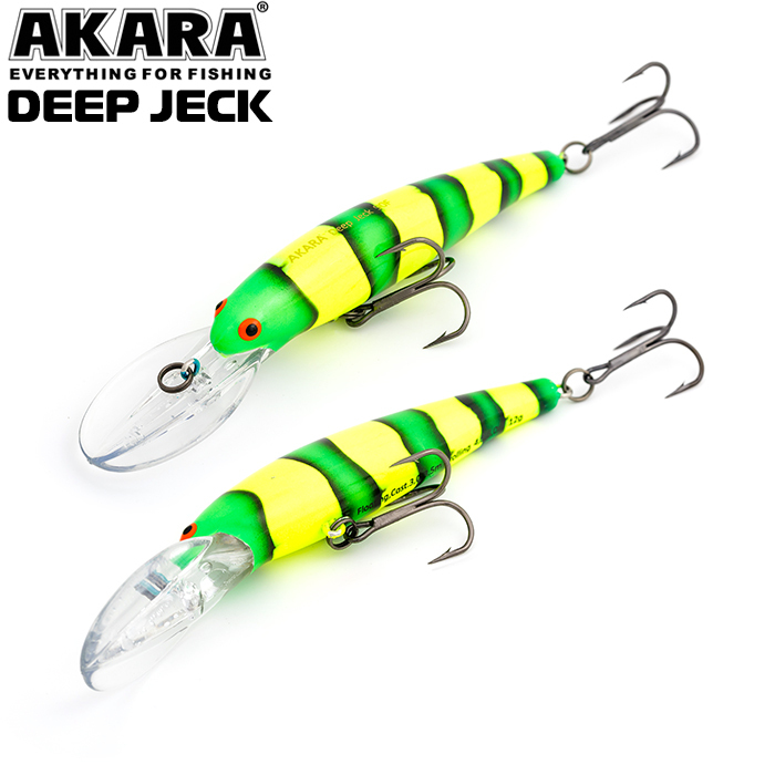 

Воблер Akara Deep Jeck 90F 12 гр 3/7 oz 3,5 in A69, Разноцветный, Deep Jeck