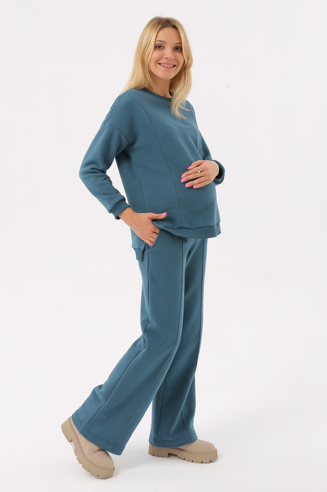 Костюм для беременных женский Magica bellezza 0228б синий 44 RU