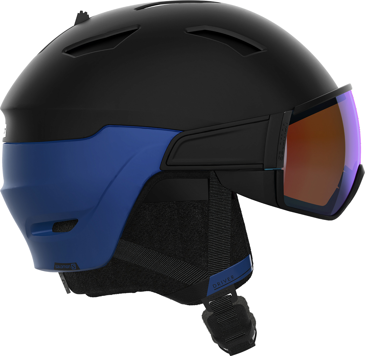 

Шлем Salomon Driver 2022, black/estate/blue/solar, M, Черный, Driver
