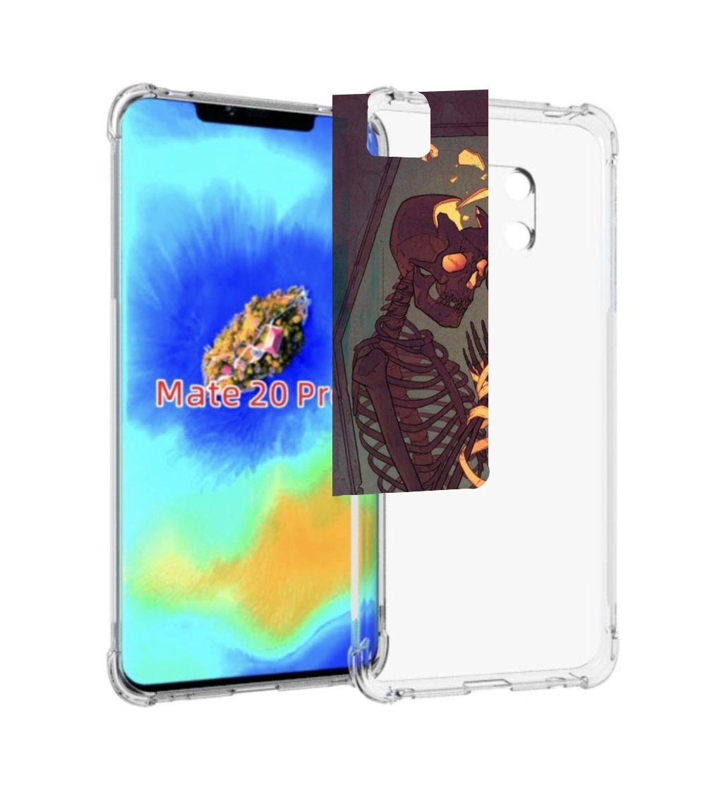 

Чехол MyPads скелеты в гробу для Huawei Mate 20 Pro/Mate 20 RS 6.39, Прозрачный, Tocco
