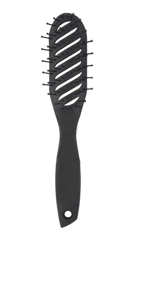 Расческа для волос с покрытием Soft Touch, 5 х 23 см, пластик, черная
