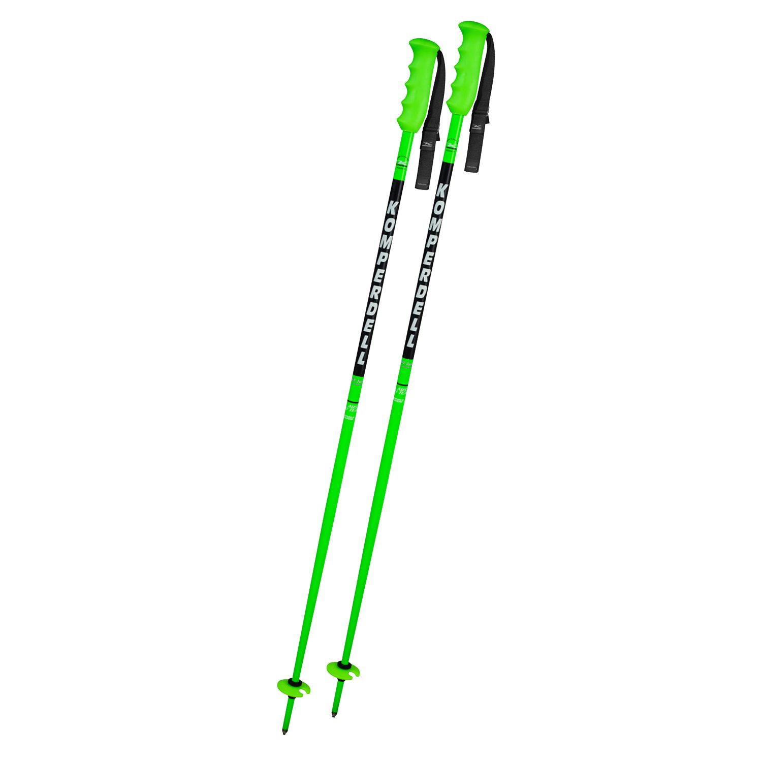 фото Горнолыжные палки komperdell racing nationalteam junior 2022 green, 105 см