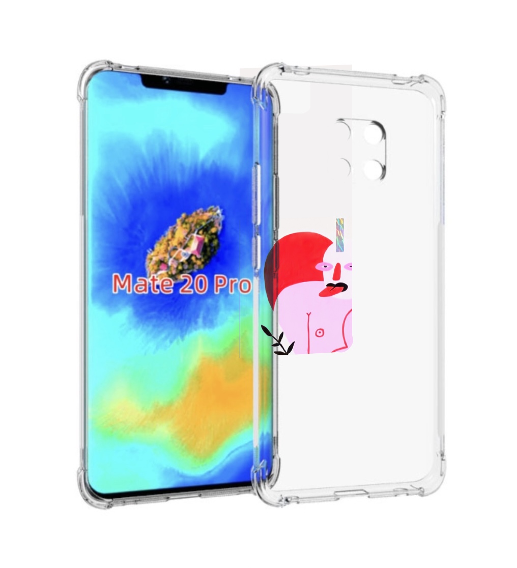 

Чехол MyPads силач в сердце женский для Huawei Mate 20 Pro/Mate 20 RS 6.39, Прозрачный, Tocco