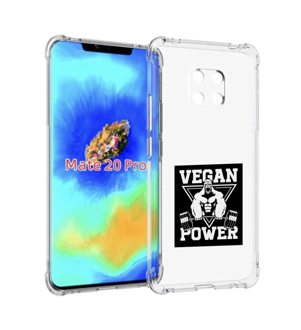 

Чехол MyPads сила-вегана для Huawei Mate 20 Pro/Mate 20 RS 6.39, Прозрачный, Tocco