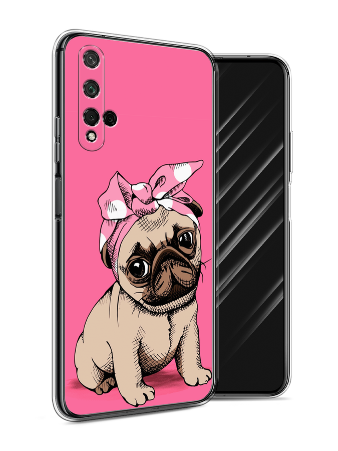 

Чехол Awog на Honor 20 "Dog Pin-Up", Розовый;бежевый, 69550-2