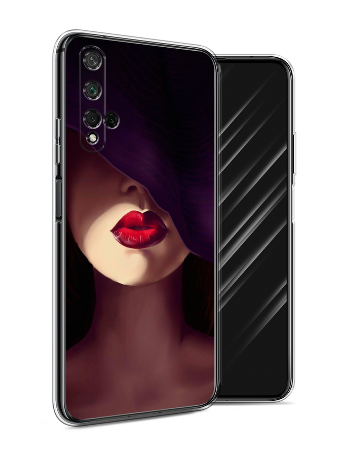 

Чехол Awog на Honor 20 "Красные губы", Черный;бежевый;красный, 69550-7