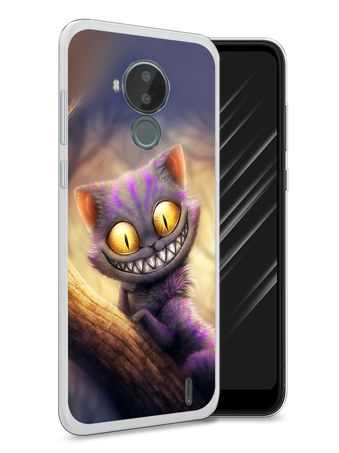 

Чехол Awog на Nokia C30 / Нокиа C30 "Cheshire Cat", Фиолетовый;желтый, 124850-1