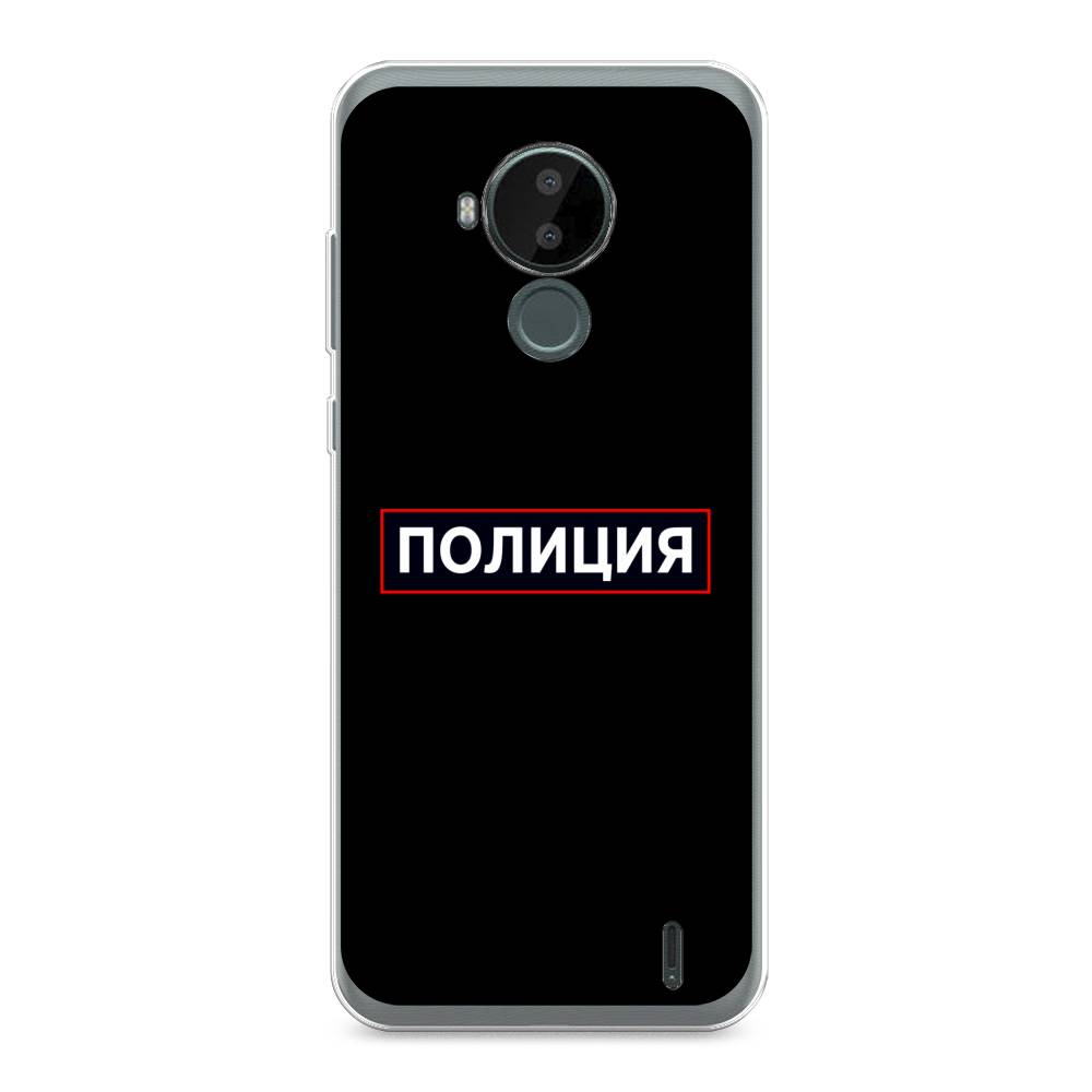 

Чехол Awog на Nokia C30 / Нокиа C30 "Police logo", Черный;белый;красный, 124850-5
