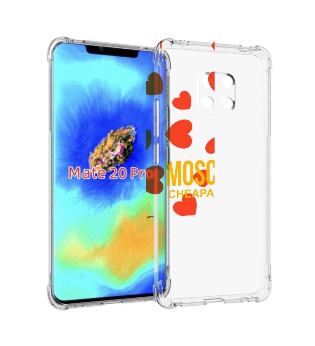 

Чехол MyPads сердца-москино для Huawei Mate 20 Pro/Mate 20 RS 6.39, Прозрачный, Tocco