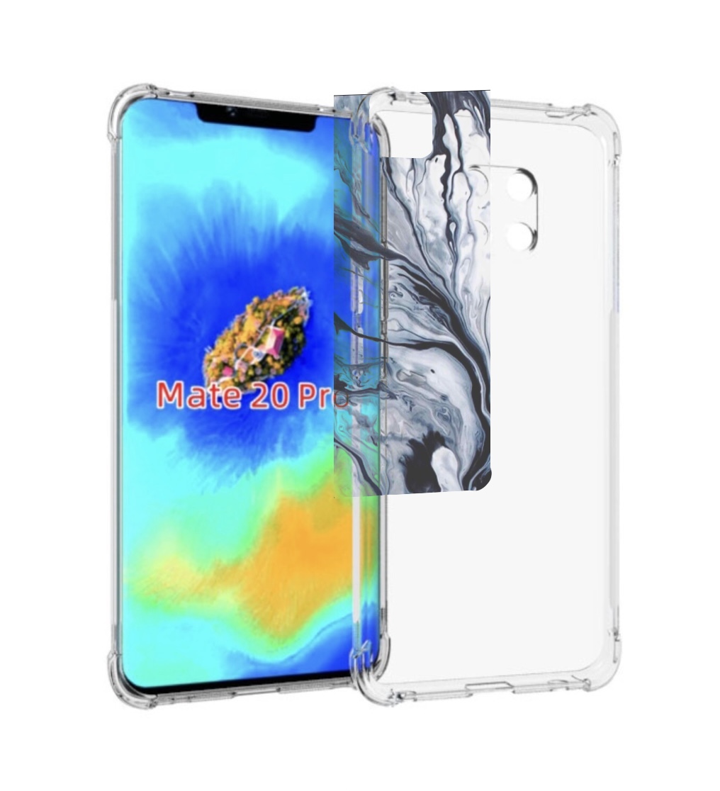 

Чехол MyPads серая краска для Huawei Mate 20 Pro/Mate 20 RS 6.39, Прозрачный, Tocco