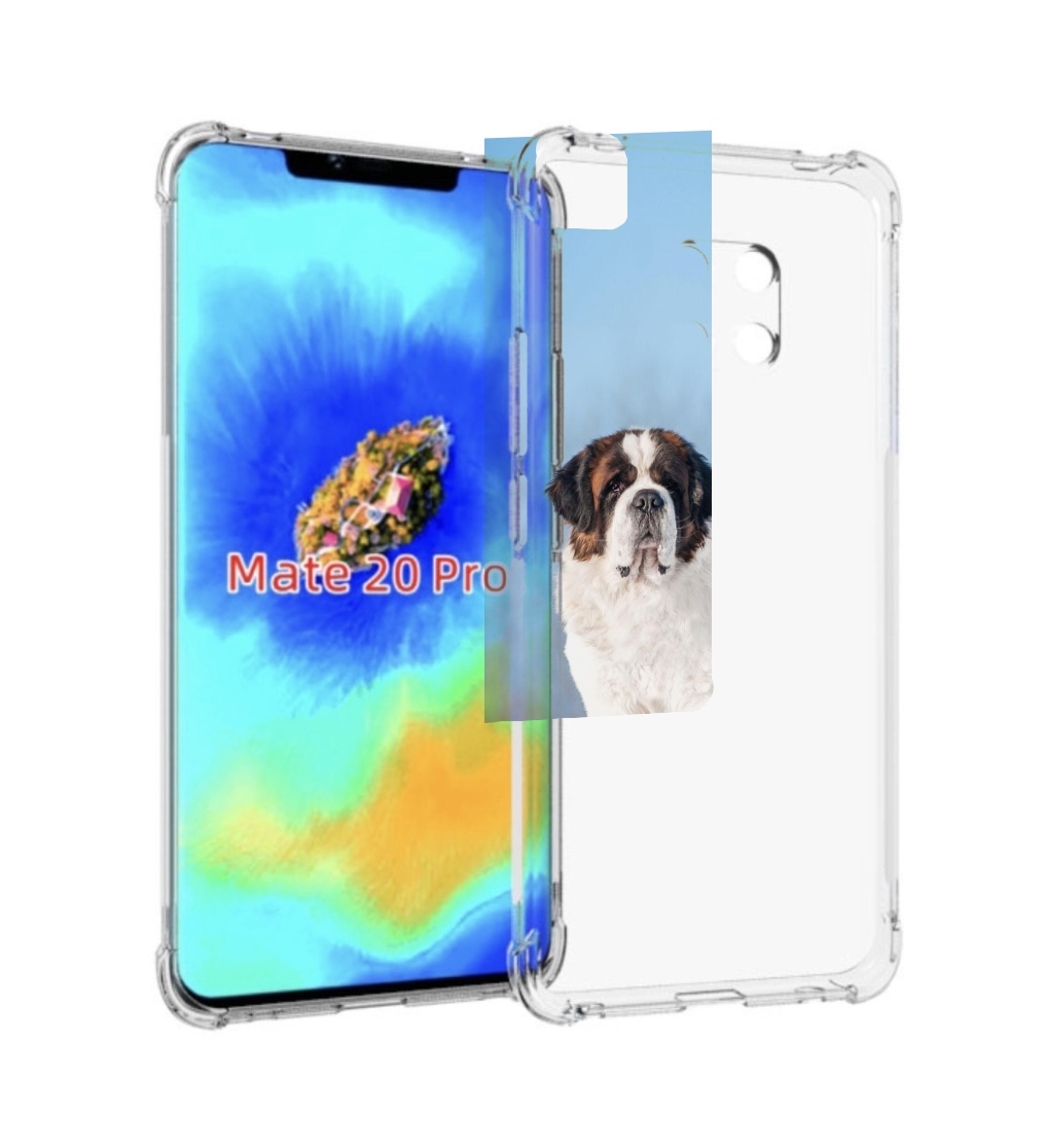 

Чехол MyPads сенбернар для Huawei Mate 20 Pro/Mate 20 RS 6.39, Прозрачный, Tocco