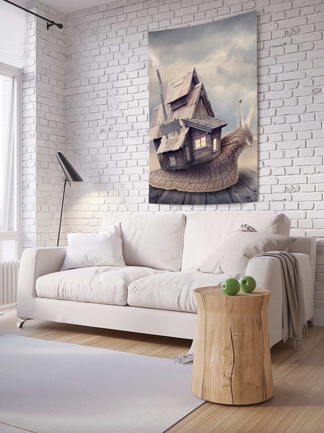 

Вертикальное фотопанно на стену JoyArty Улиточный дом 100x150 см, Улиточный дом