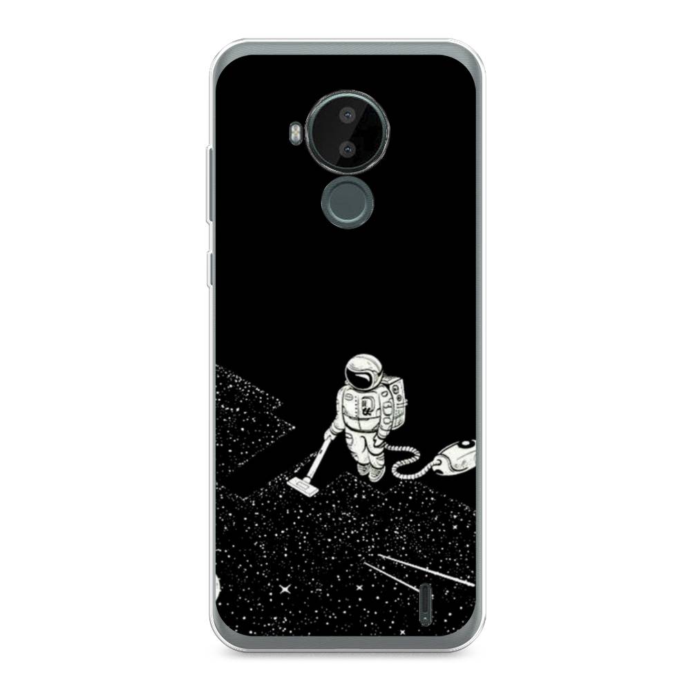 фото Чехол awog "космонавт с пылесосом" для nokia c30