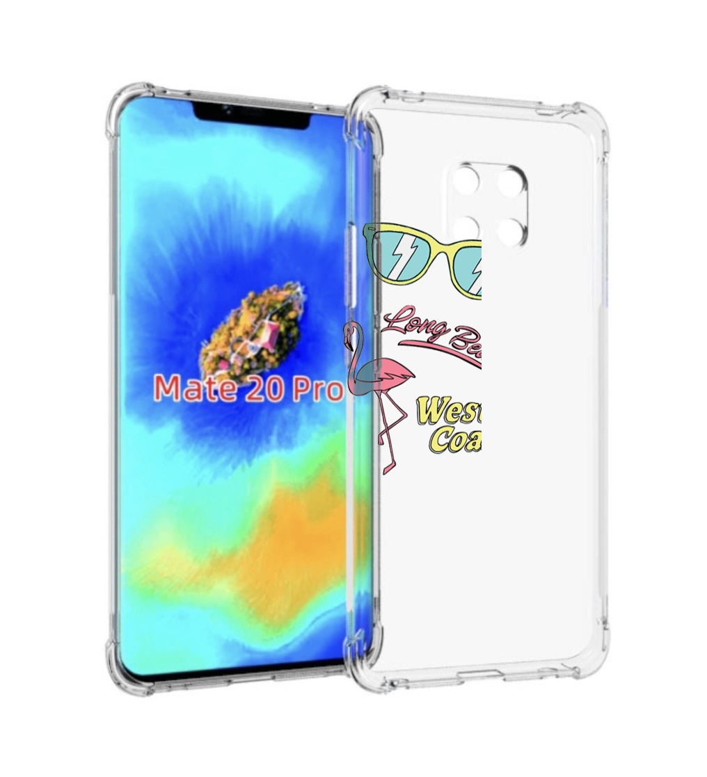

Чехол MyPads пляжные-декорации для Huawei Mate 20 Pro/Mate 20 RS 6.39, Прозрачный, Tocco