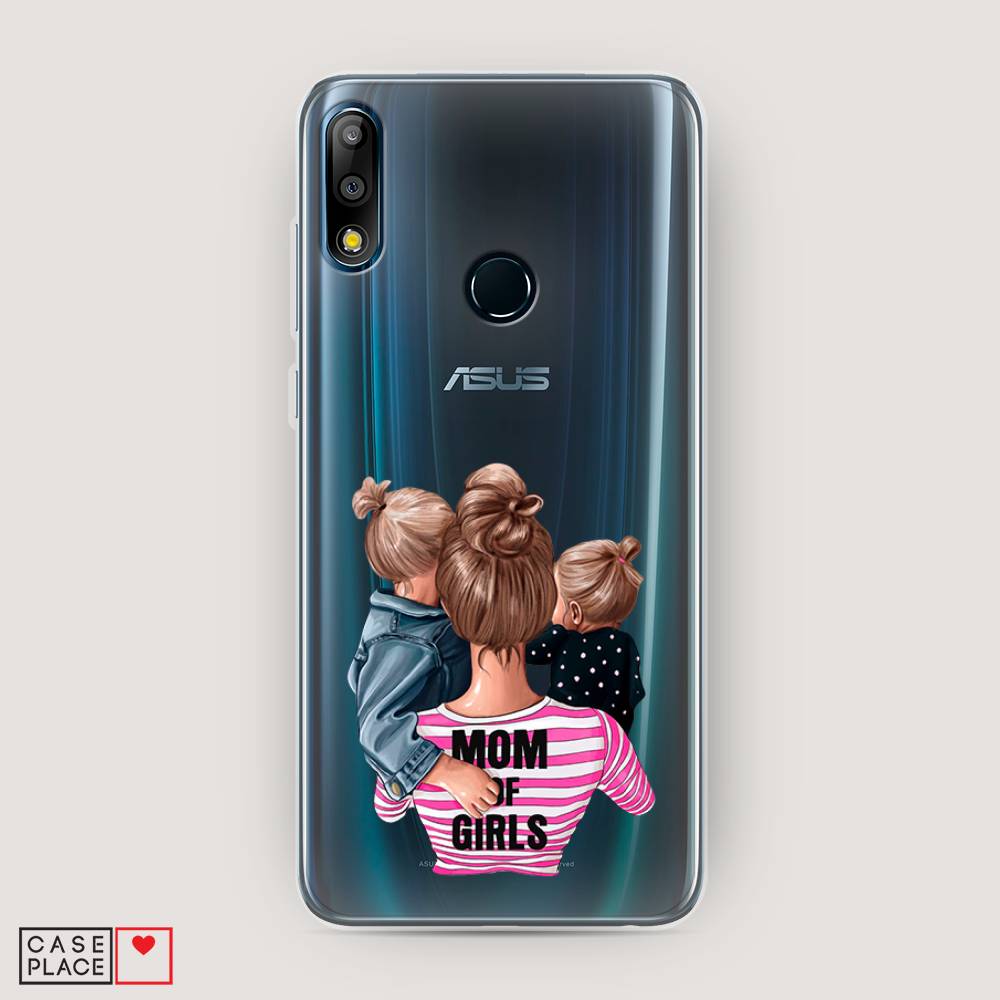 фото Чехол awog "mom of girls" для asus zenfone max pro (m2) zb631kl