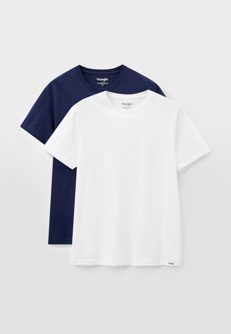 

Комплект футболок мужских Wrangler W7BADH синих S, W7BADH