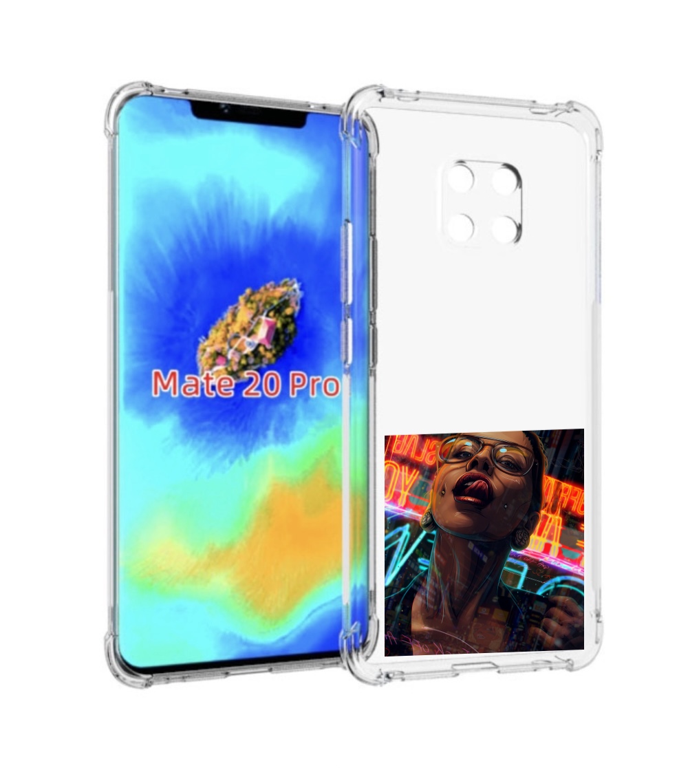 Чехол MyPads пирсинги-в-щеках для Huawei Mate 20 Pro/Mate 20 RS 6.39