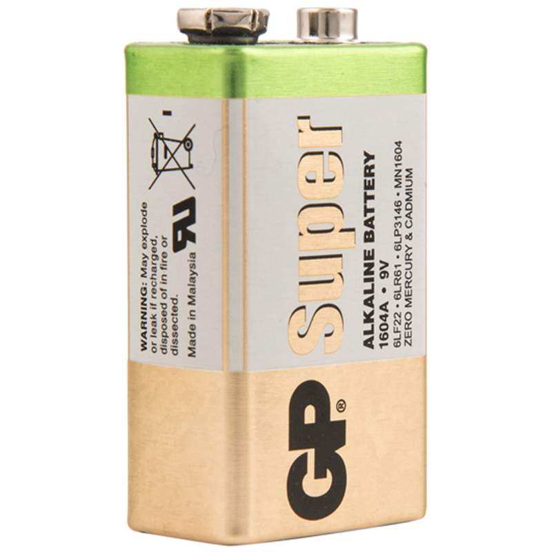 Батарейка GP Super MN1604 (6LR61) Крона, алкалиновая, OS1, комплект 2 шт. батарейка gp super aaa lr03 80 шт