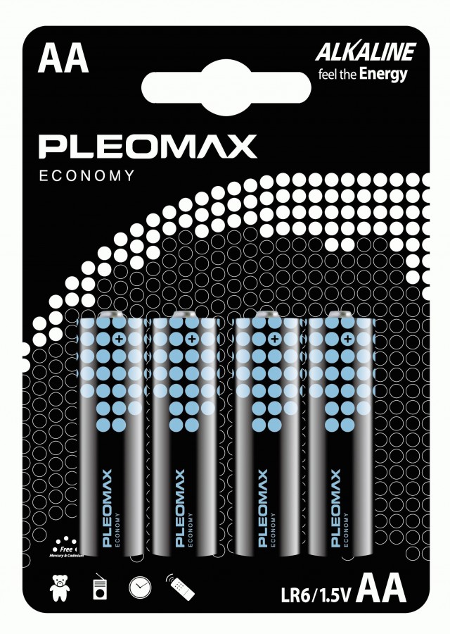 Элемент питания Pleomax Economy LR6/316 BL4, комплект 20 батареек (5 упак. х 4шт.) элемент питания pleomax economy lr6 316 bl4 комплект 20 батареек 5 упак х 4шт