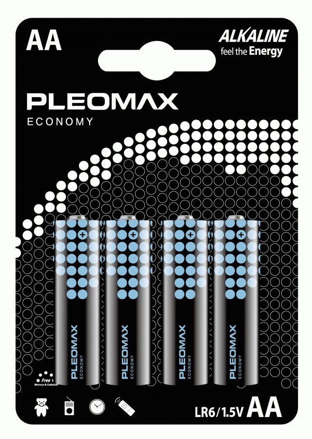 Элемент питания Pleomax Economy LR6/316 BL4, комплект 20 батареек (5 упак. х 4шт.) доводчик дверной морозостойкий dorf economy 45кг l8222 black eco