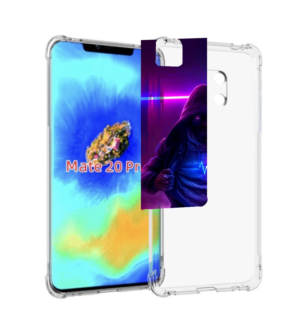 

Чехол MyPads парень в капюшоне неоновый для Huawei Mate 20 Pro/Mate 20 RS 6.39, Прозрачный, Tocco