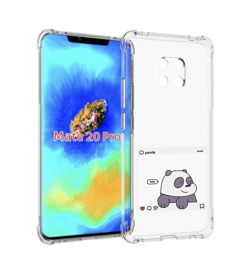 

Чехол MyPads пандочка-фотка для Huawei Mate 20 Pro/Mate 20 RS 6.39, Прозрачный, Tocco
