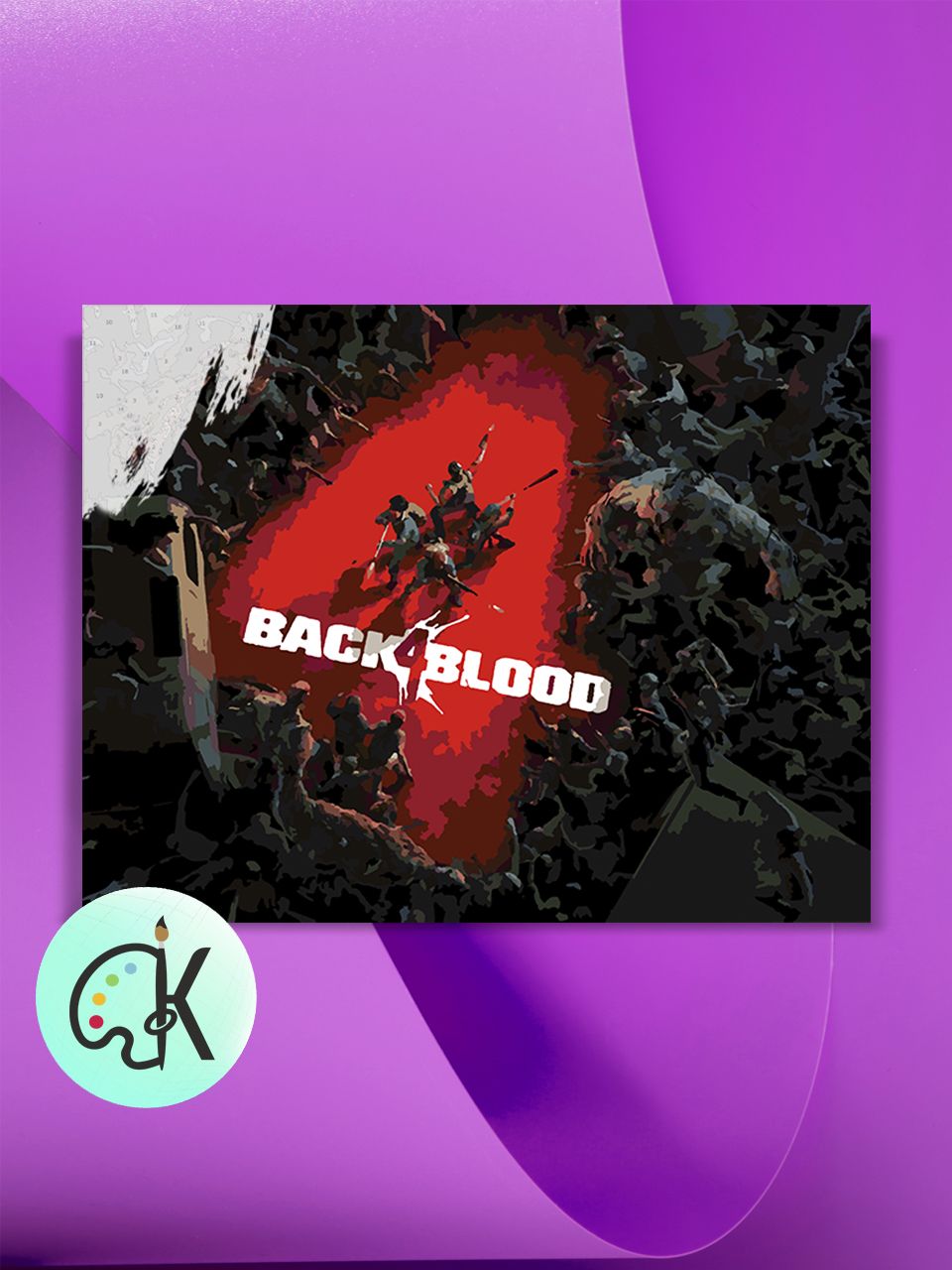 

Картина по номерам на холсте Культура Цвета Back 4 Blood, 40 х 50 см, Back 4 Blood