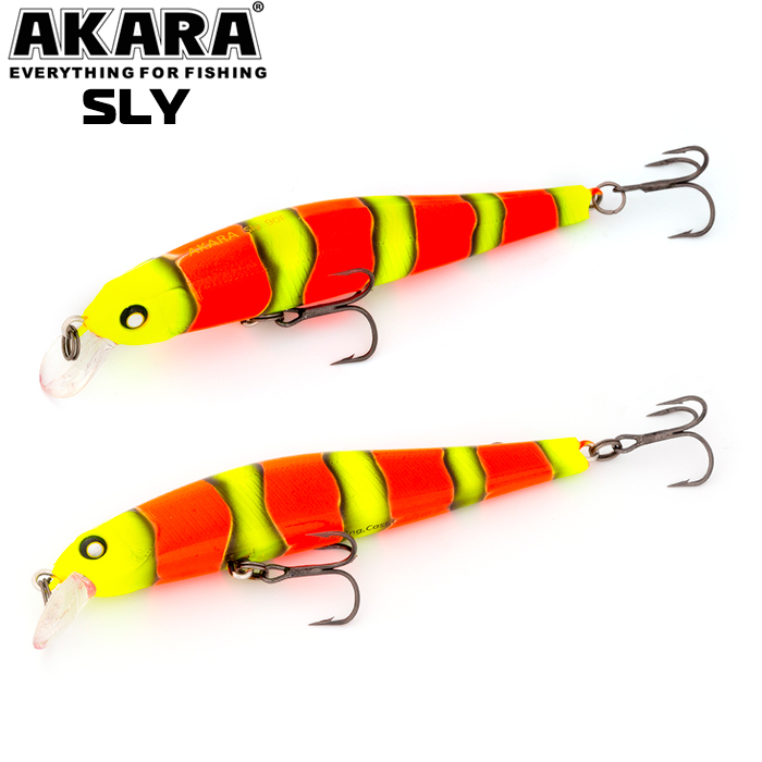 

Воблер Akara Sly 90SP 9 гр 1/3 oz 3,5 in A70, Разноцветный, Sly