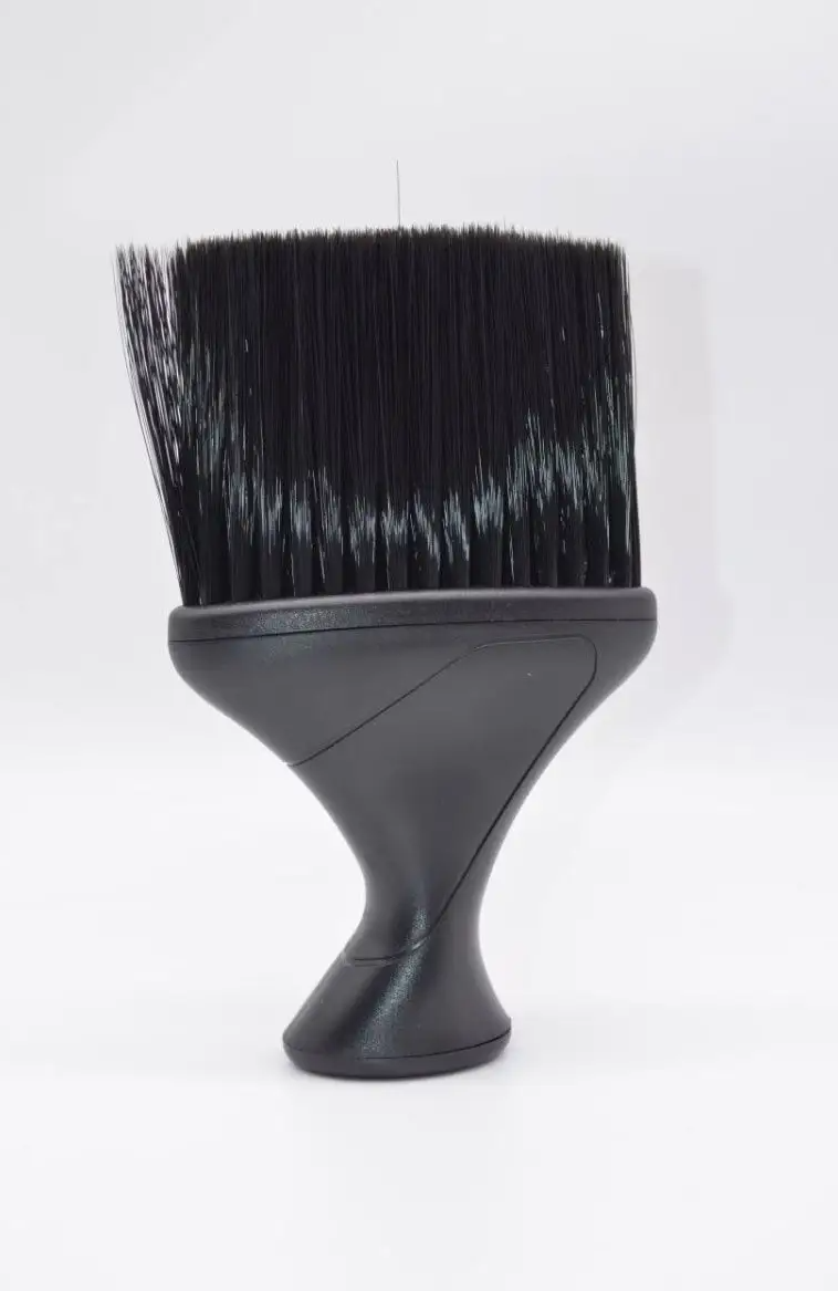 Кисть-сметка парикмахерская Fiori 10 х 16 см, синтетический ворс, средняя жесткость, серая