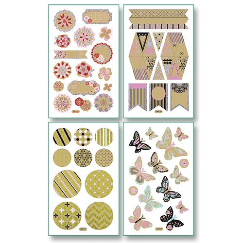 

Стикеры ROMANTIC 10x16см, 8 листов различных дизайнов (1320) Folia