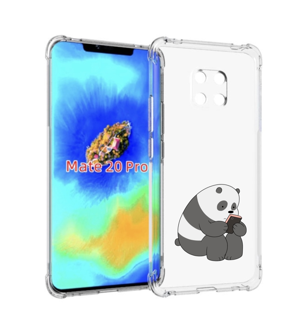 

Чехол MyPads панда-в-телефоне для Huawei Mate 20 Pro/Mate 20 RS 6.39, Прозрачный, Tocco