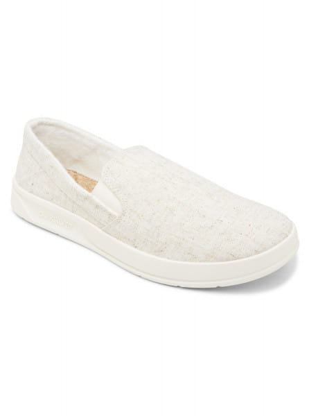 

Слипоны мужские Quiksilver AQYS700071 белые 38.5 RU, AQYS700071