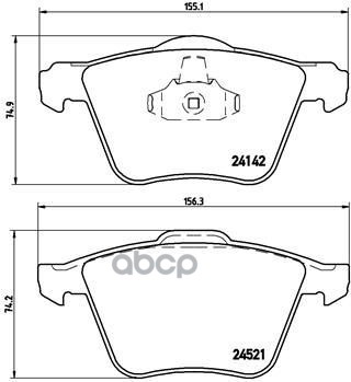 

Тормозные колодки brembo передние дисковые Xtra P24077X