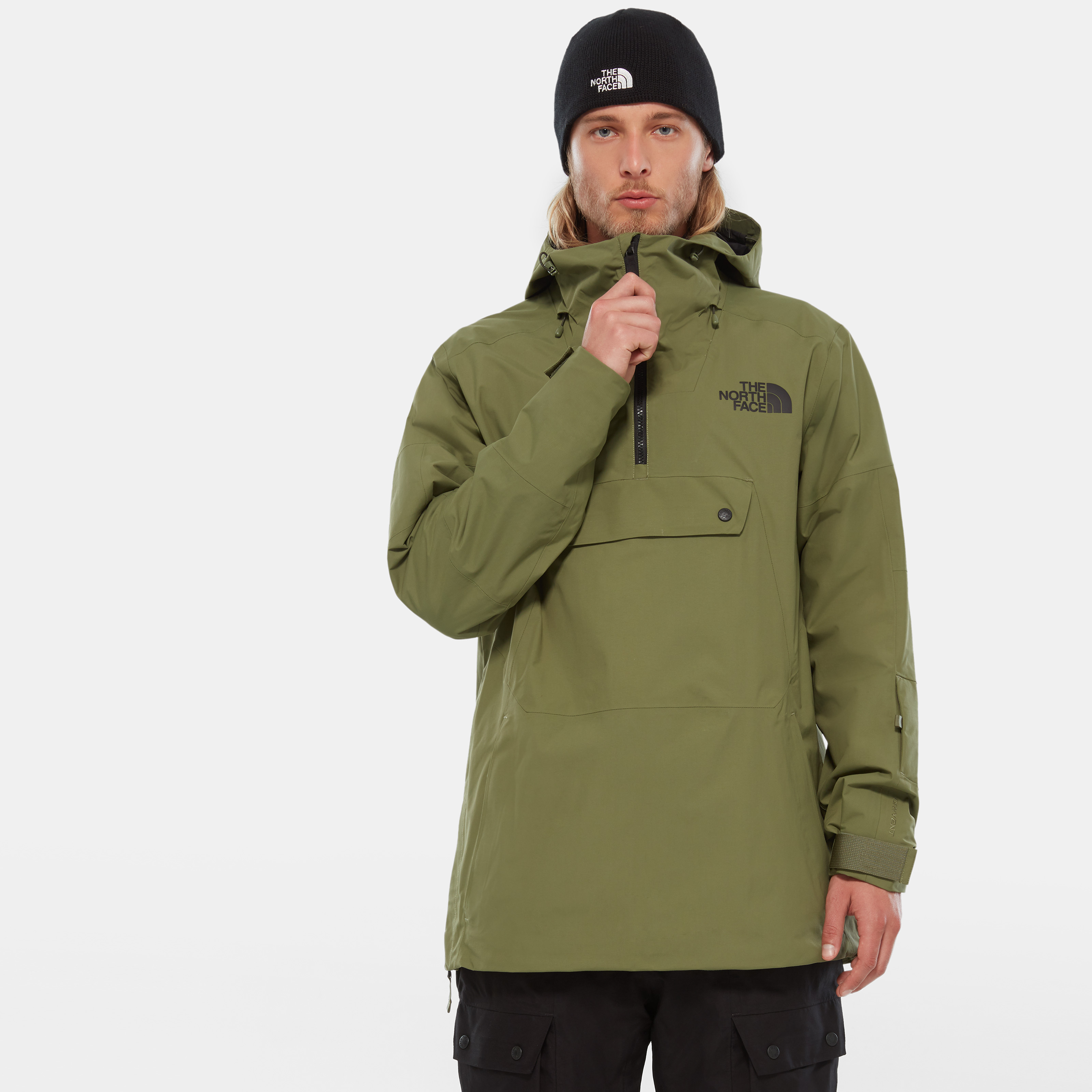 фото Спортивная ветровка мужская the north face t93lzazce зеленая s