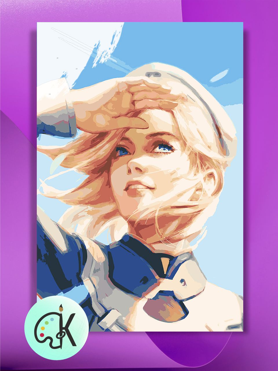 

Картина по номерам на холсте Культура Цвета Overwatch-Ангел Combat Medic Ziegler 40х60 см, Overwatch - Ангел Combat Medic Ziegler