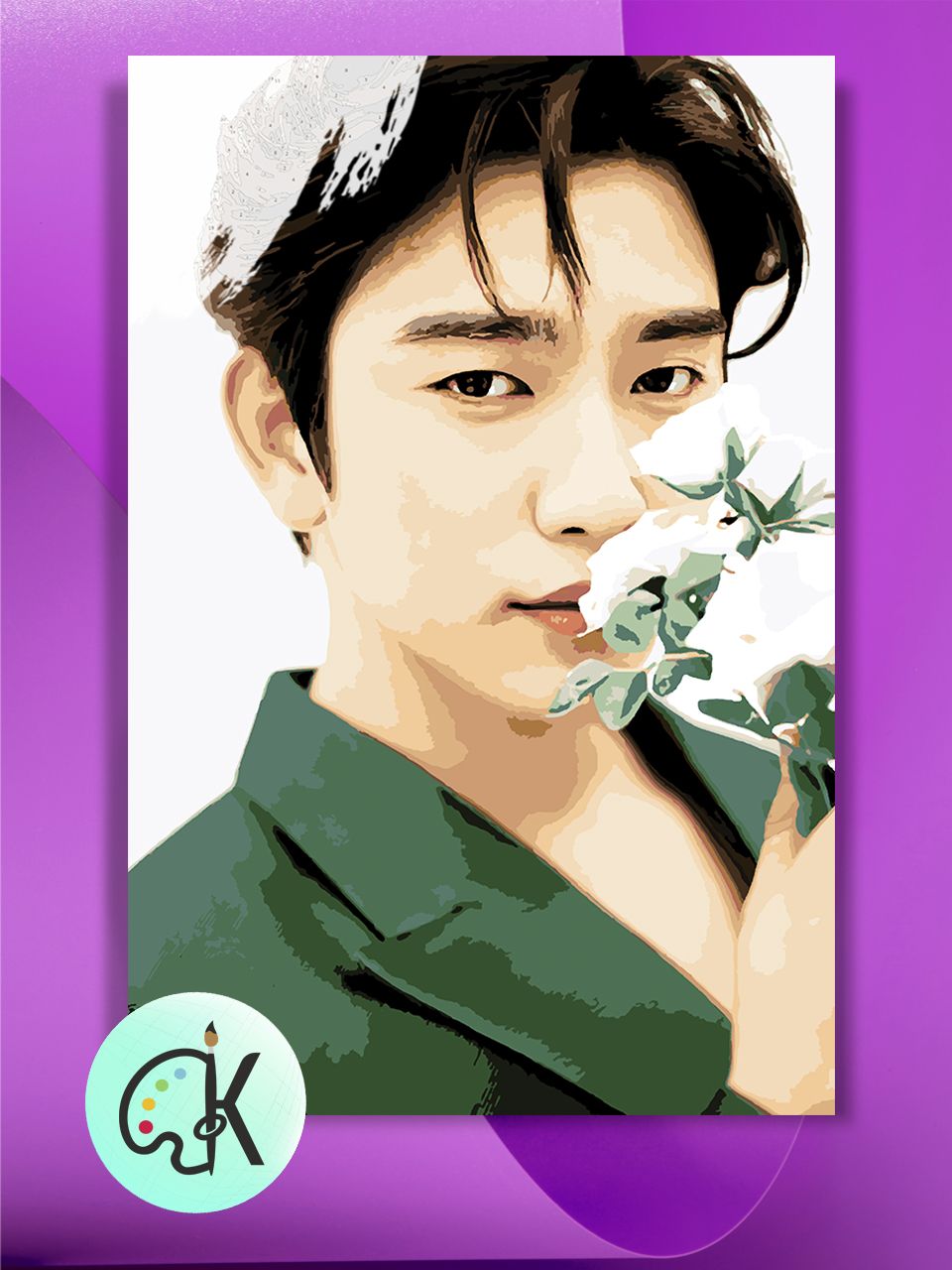 

Картина по номерам на холсте Культура Цвета GOT7 Jinyoung Flower, 40 х 50 см, GOT7 Jinyoung Flower