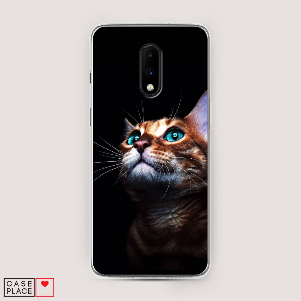 

Чехол Awog на OnePlus 7 / ВанПлас 7 "Мечтательный кот", Коричневый, 150750-1